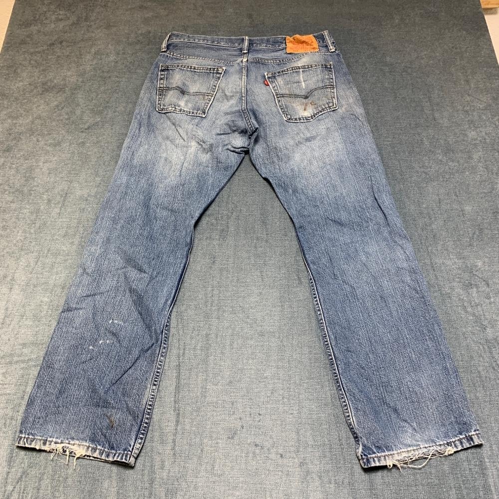 Levi's 514 Flex Jeans Mens 33x30 Blue Denim Cotton Stretch Casual Straight Leg